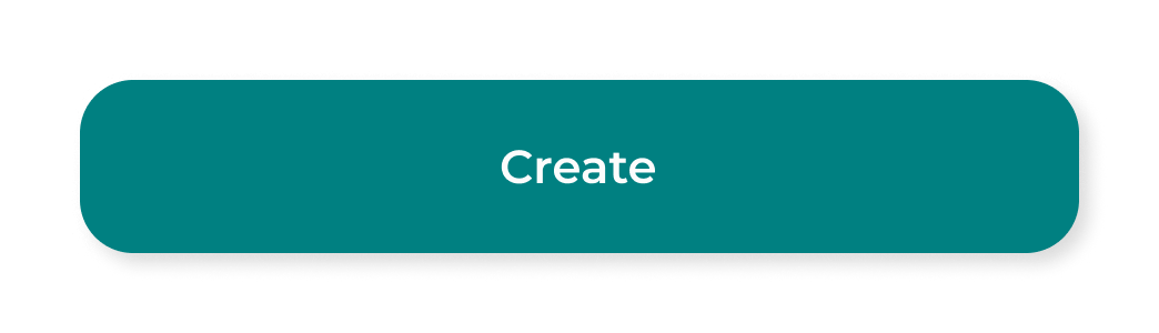 The new Create button: a white label on #008081